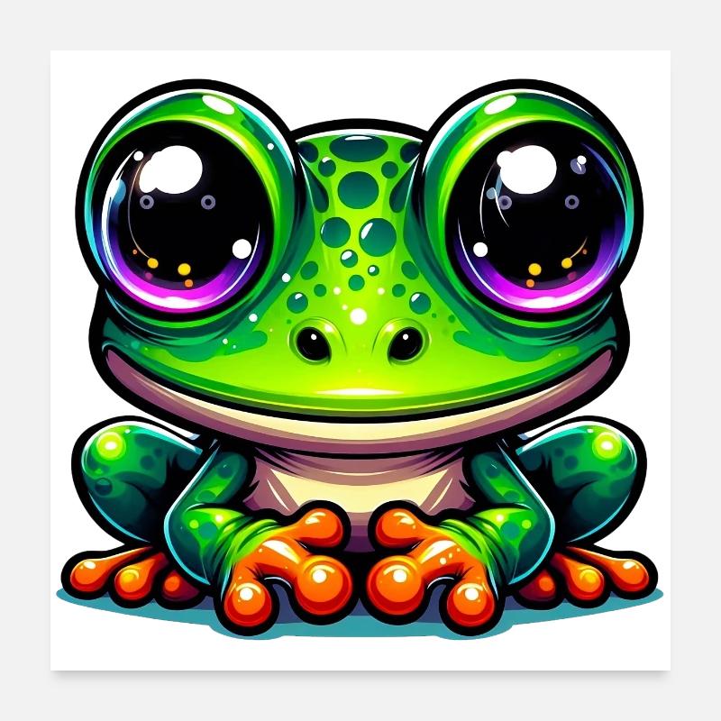 Frosch Poster 60x60 cm