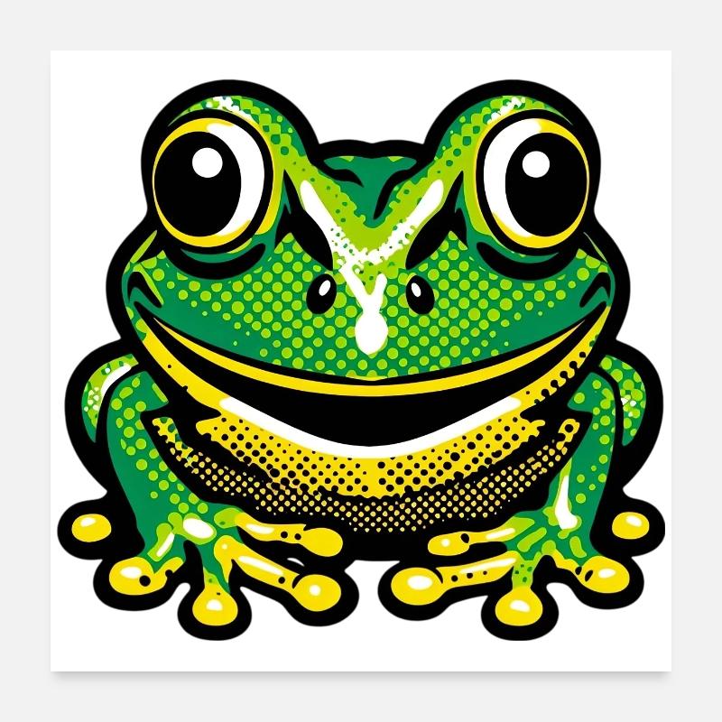 Frosch Poster 60x60 cm