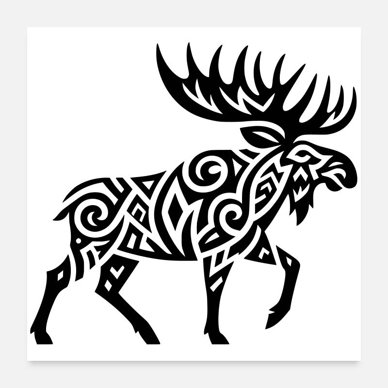 Orignal tribal Poster 60 x 60 cm