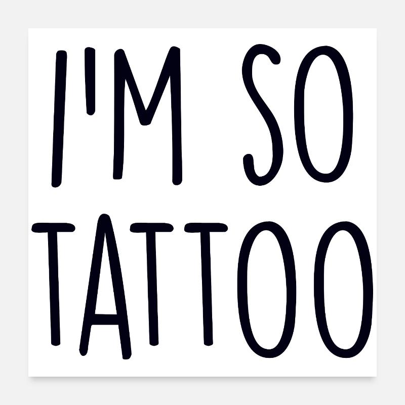 Tatouage Poster 60 x 60 cm