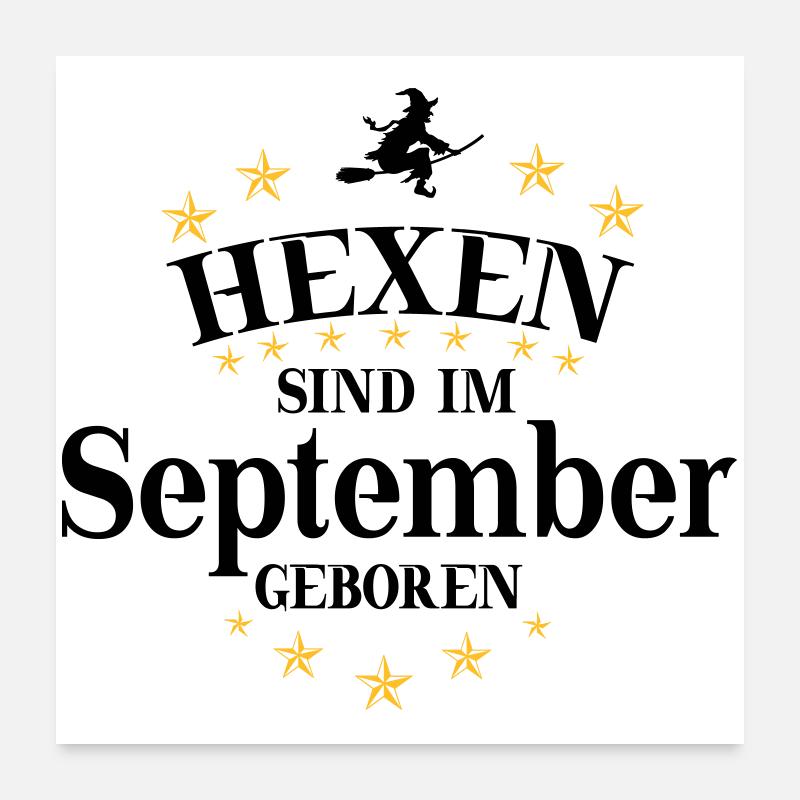 Sorcières de septembre Poster 60 x 60 cm