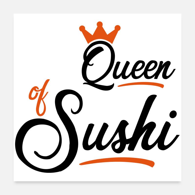 Sushi Poster 60x60 cm