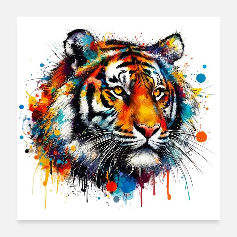 Tigre Poster 60 x 60 cm