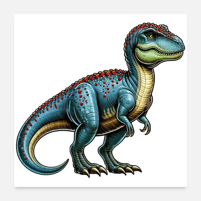 Dinosaure Poster 60 x 60 cm