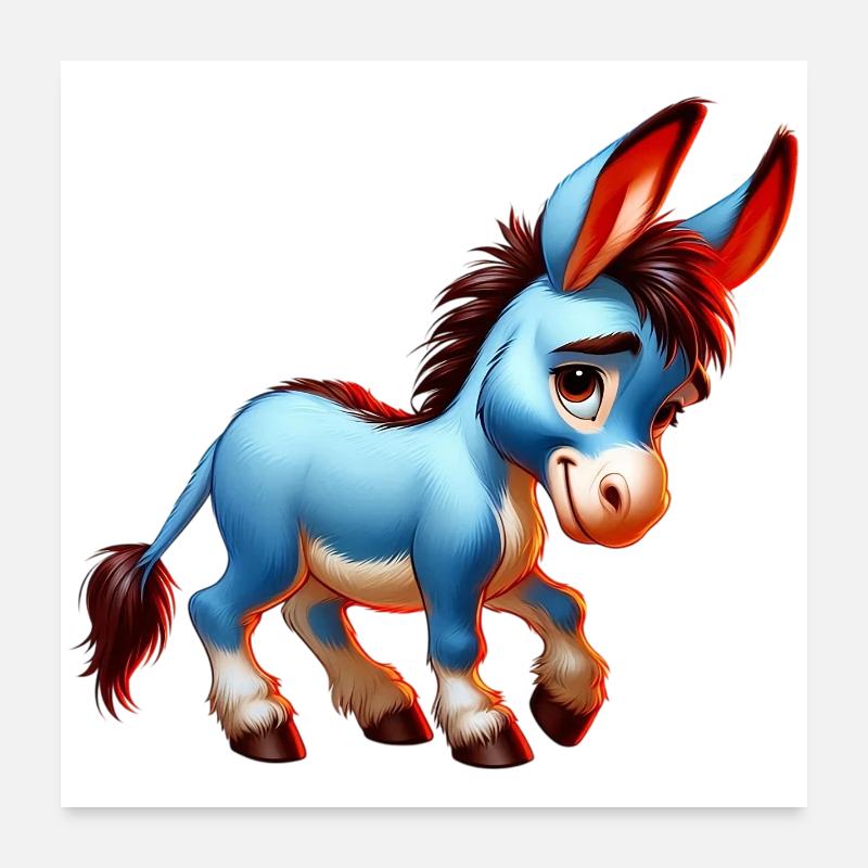 Donkey Mule Poster 24" x 24" (60x60 cm)
