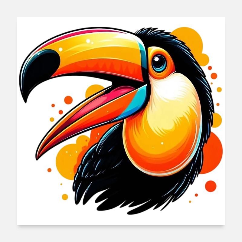 Tukan Poster 60x60 cm