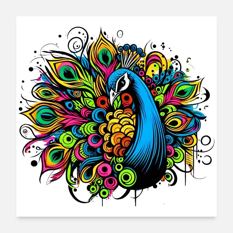 Paon Poster 60 x 60 cm