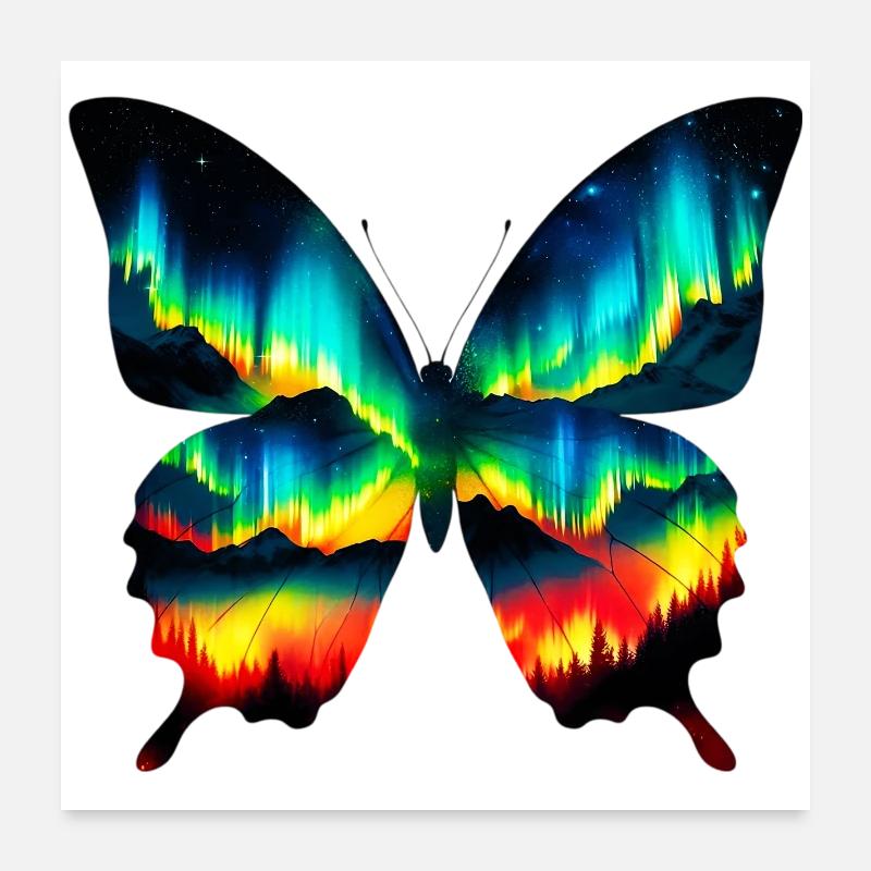Papillon Poster 60 x 60 cm