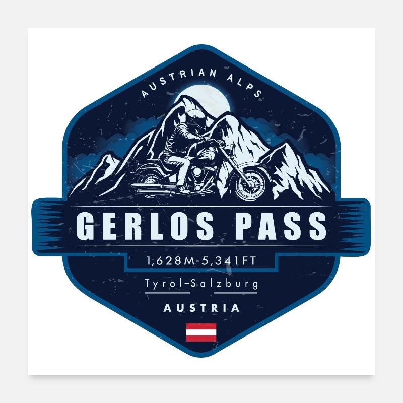 Gerlos Pass , Austrian Alps,  Austria  Poster 60 x 60 cm