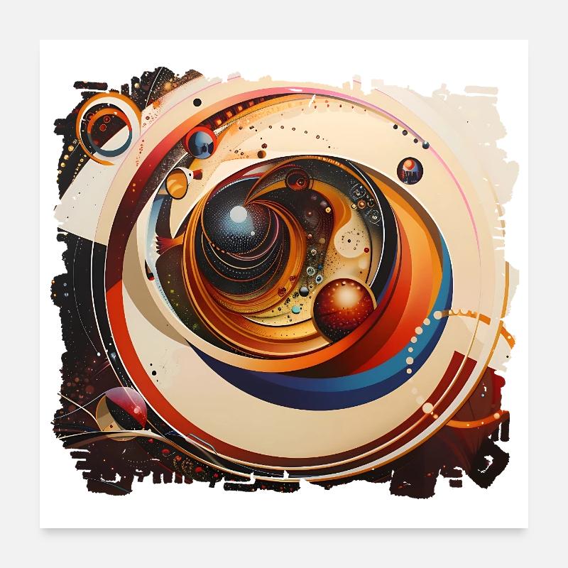Vortex Anneau Spatial Cosmos Poster 60 x 60 cm