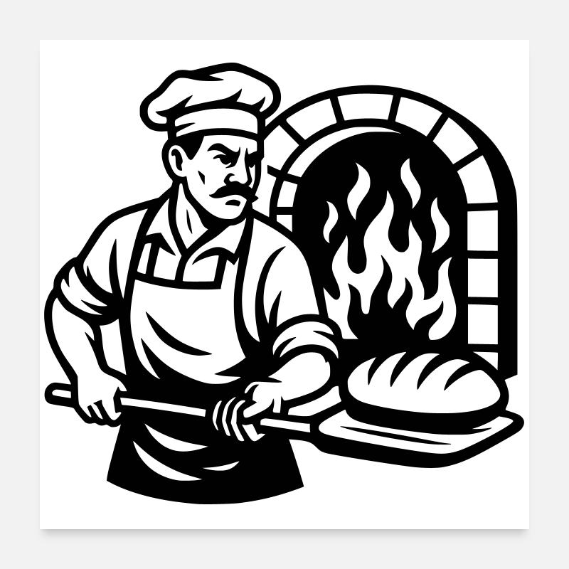 Baker Poster 24" x 24" (60x60 cm)
