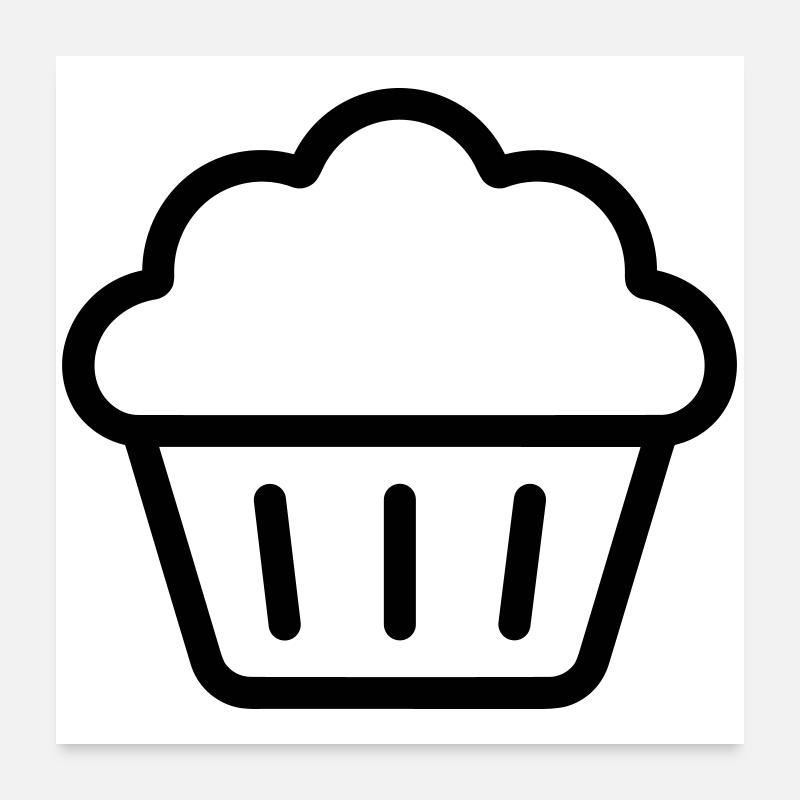 muffin Poster 60 x 60 cm