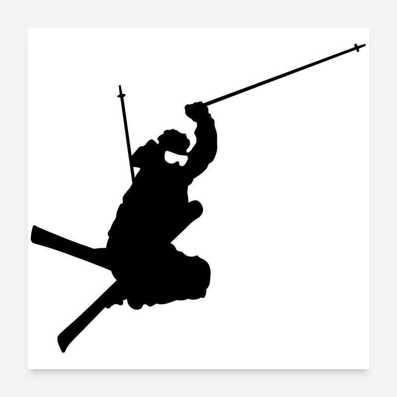 Freestyle ski Poster 60x60 cm