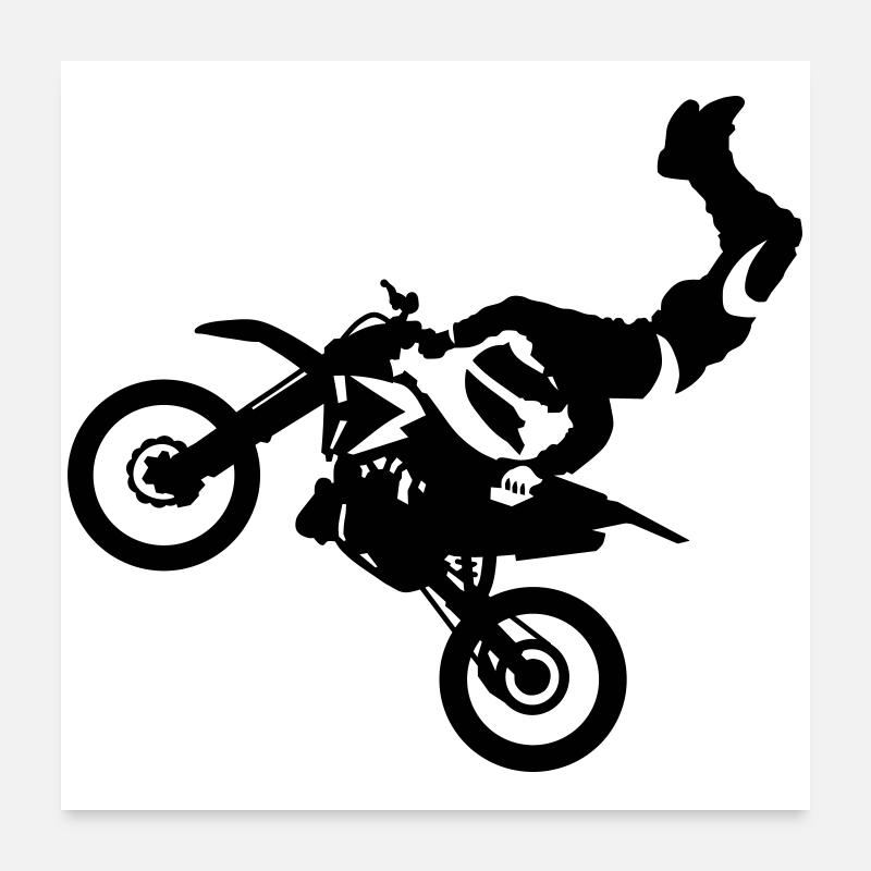Motocross Poster 60 x 60 cm