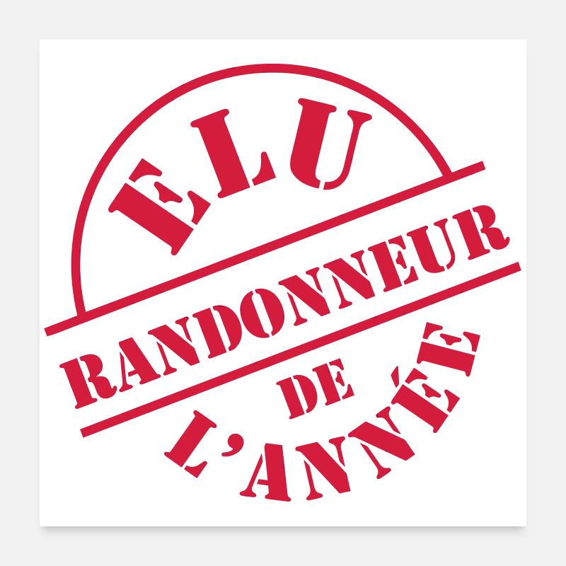 Randonnée Poster 60 x 60 cm