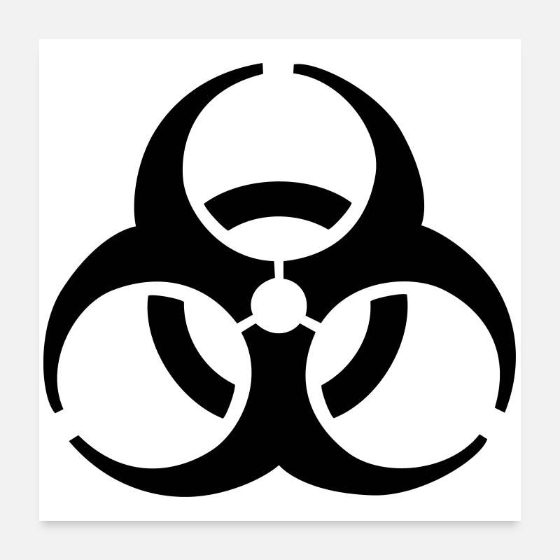 Biohazard - Biohazard symbol -Biohazard Poster 24" x 24" (60x60 cm)