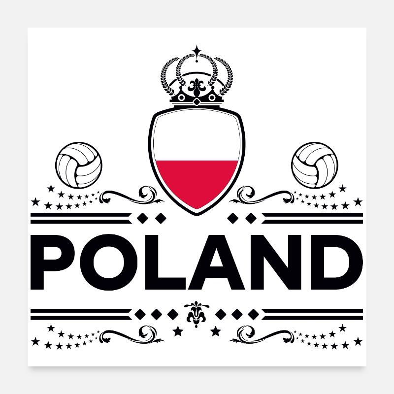 POLOGNE Poster 60 x 60 cm