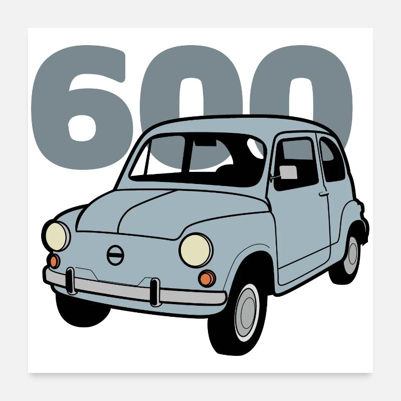600 blue v2 Poster 24" x 24" (60x60 cm)