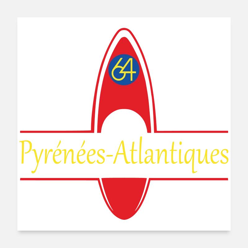 Pyrénées Atlantiques Poster 60 x 60 cm