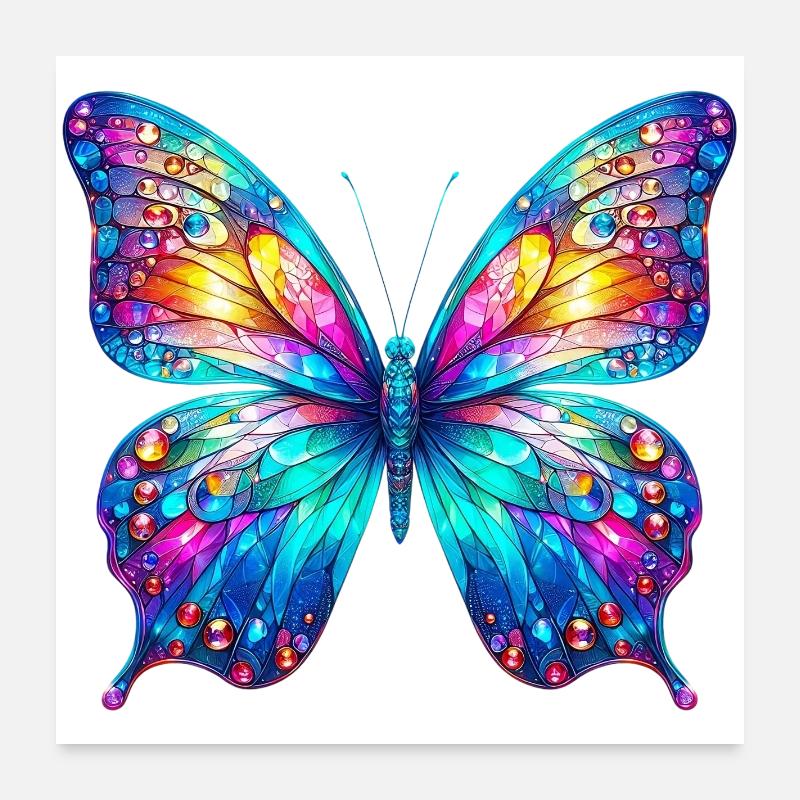 Papillon Poster 60 x 60 cm