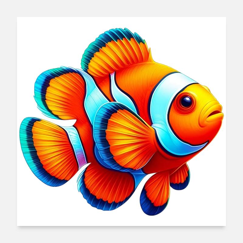 Clownfische Poster 60x60 cm