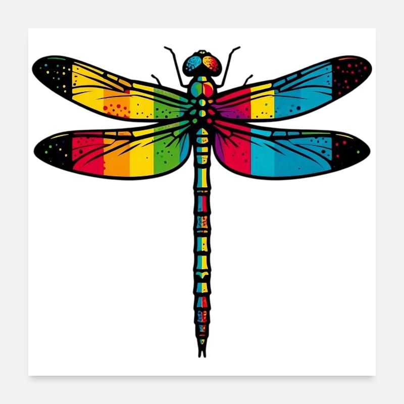 Libelle Poster 60x60 cm