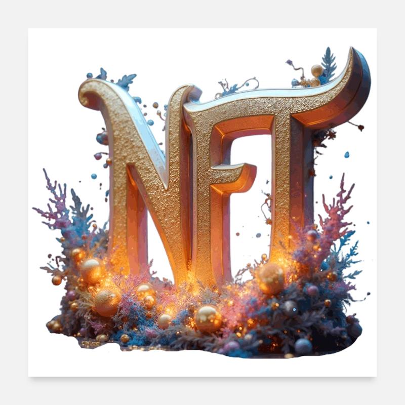 Feiertags-NFT-Ausgabe Poster 60x60 cm
