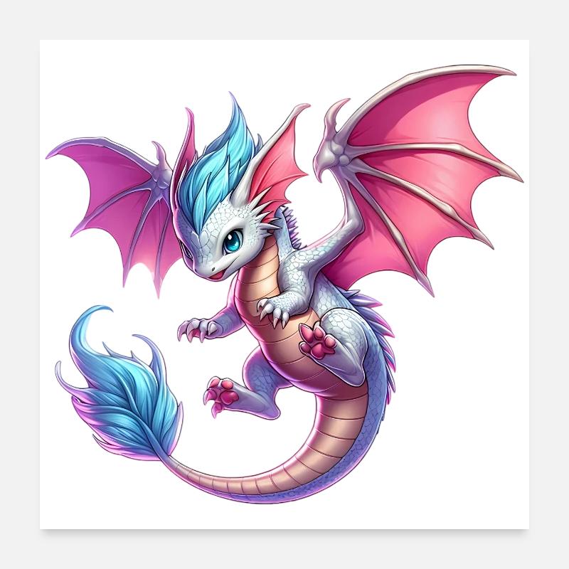 Dragon Poster 60 x 60 cm