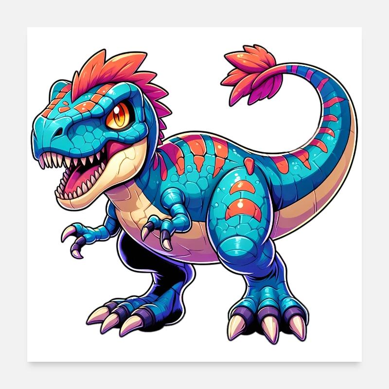 Dinosaurier Poster 60x60 cm