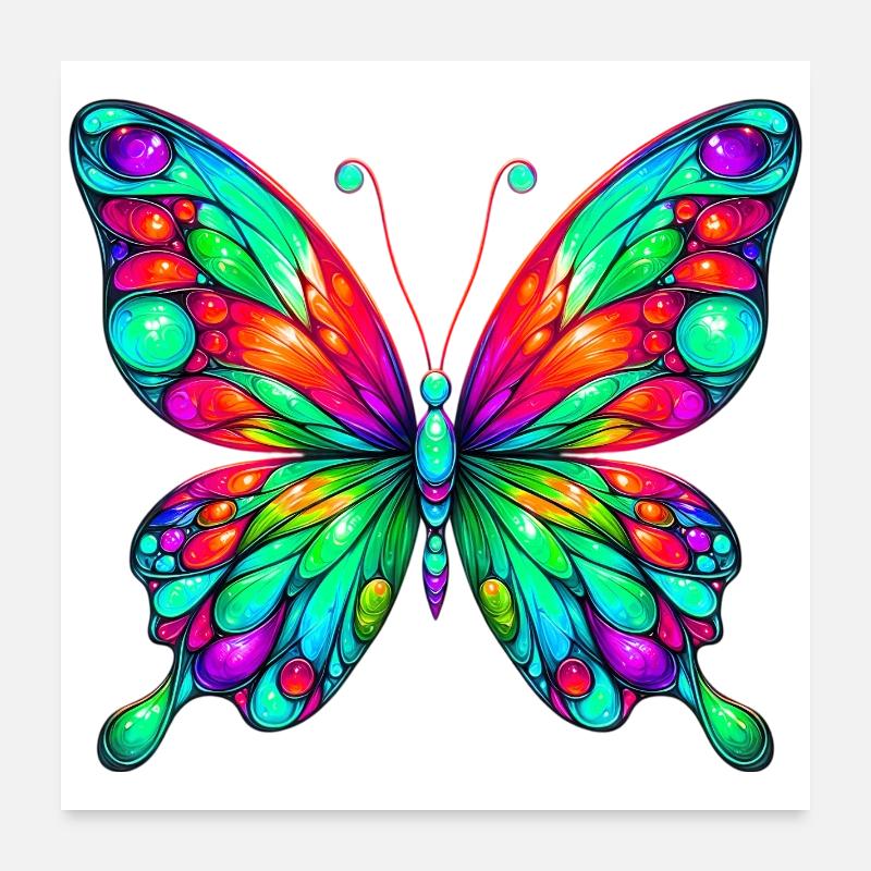 Papillon Poster 60 x 60 cm