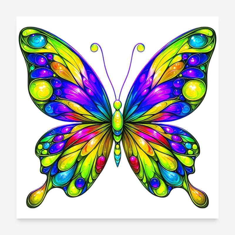 Butterfly Poster 24" x 24" (60x60 cm)