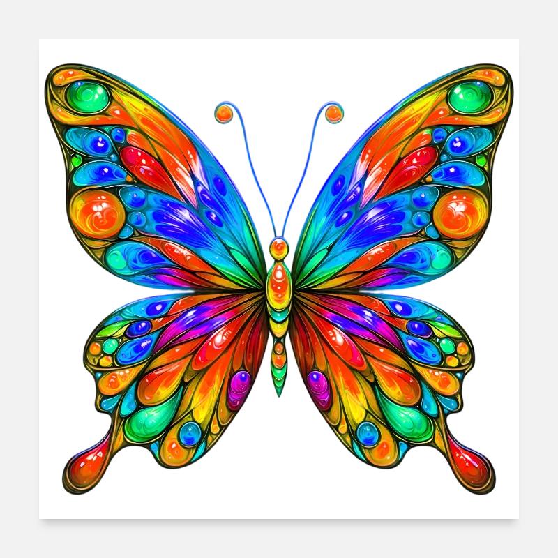 Butterfly Poster 24" x 24" (60x60 cm)