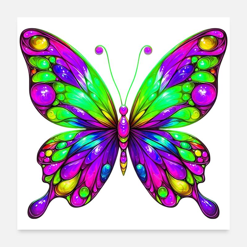 Papillon Poster 60 x 60 cm