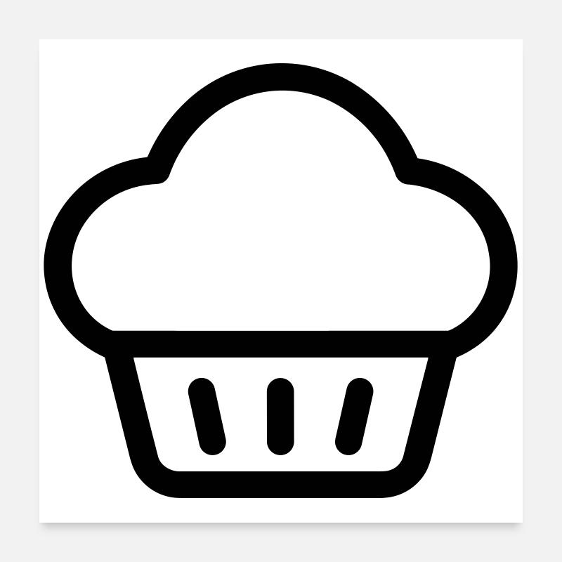 muffin Poster 60 x 60 cm