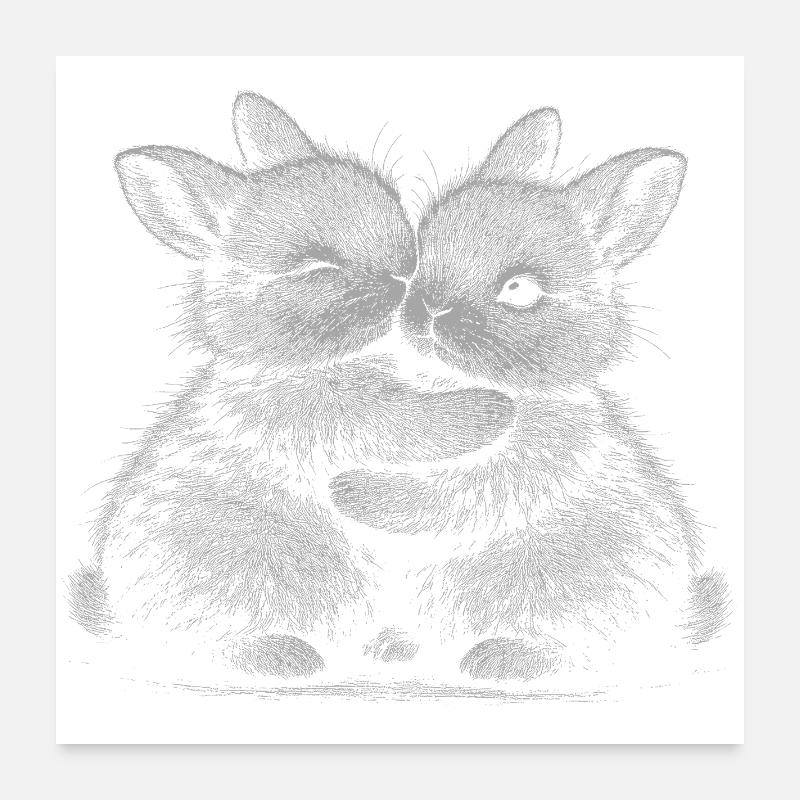 pygmy rabbit Poster 24" x 24" (60x60 cm)