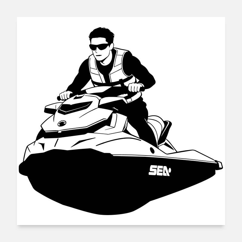 Embarcations Poster 60 x 60 cm