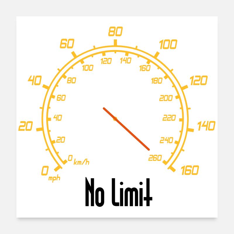Tacho | No Limit Poster 60x60 cm