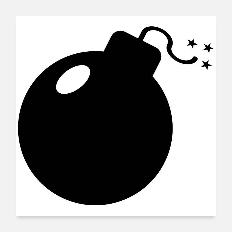 BOMB Poster 24" x 24" (60x60 cm)