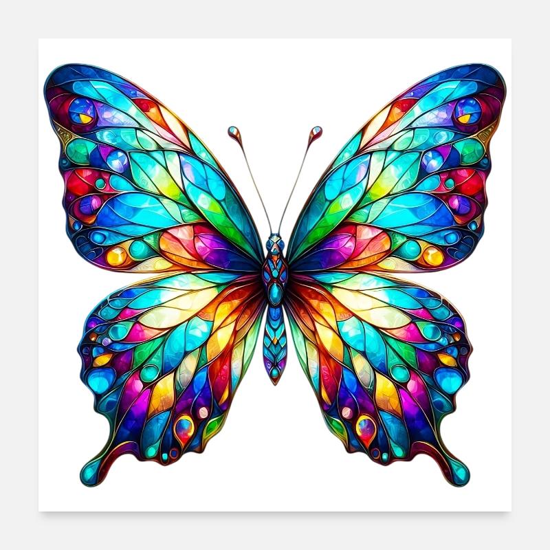 Papillon Poster 60 x 60 cm