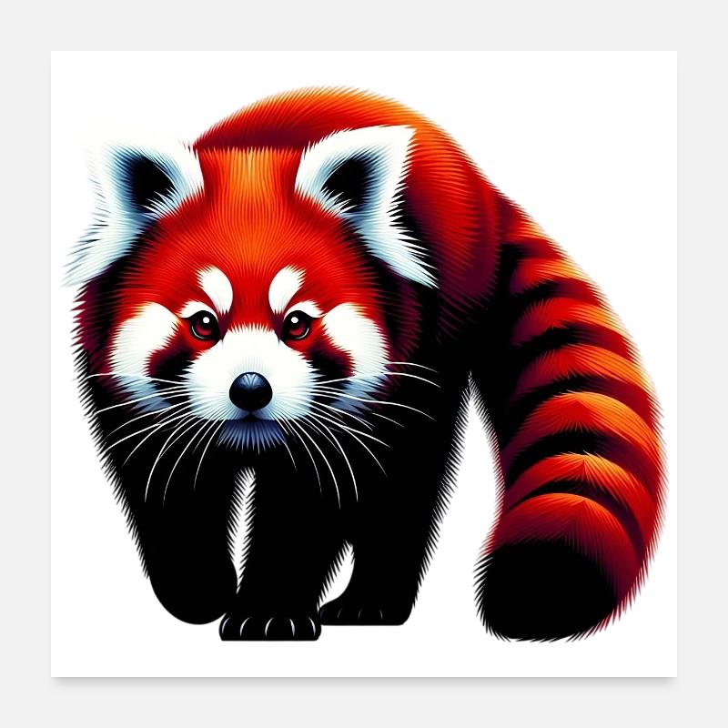 Red Panda Poster 24" x 24" (60x60 cm)