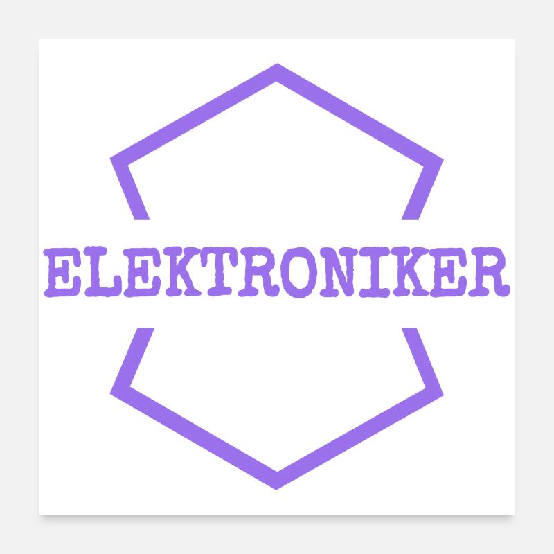 Électronique Poster 60 x 60 cm