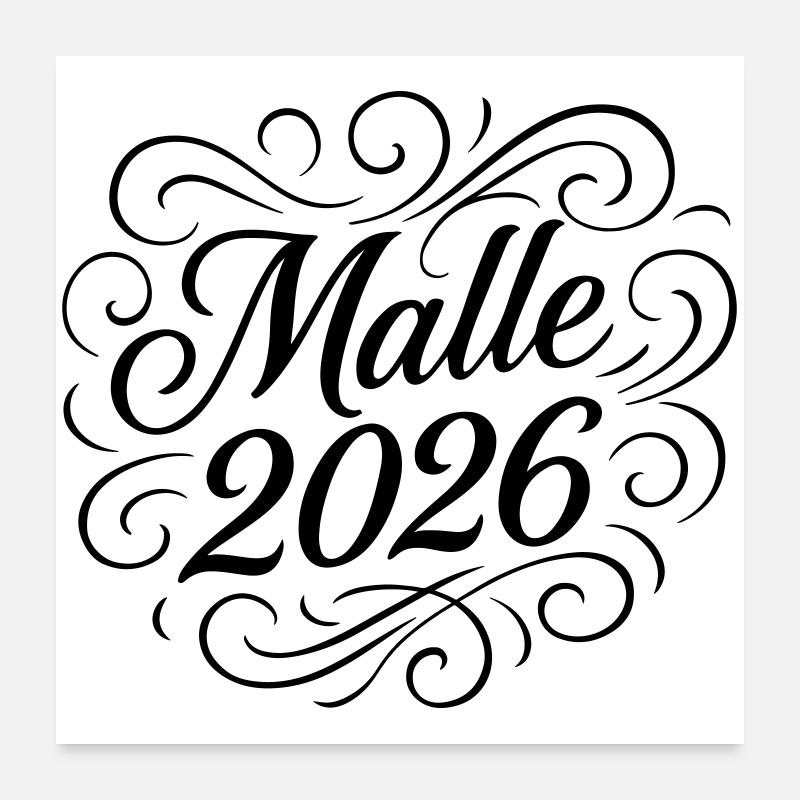 Malle 2026 Mallorca Poster 24" x 24" (60x60 cm)