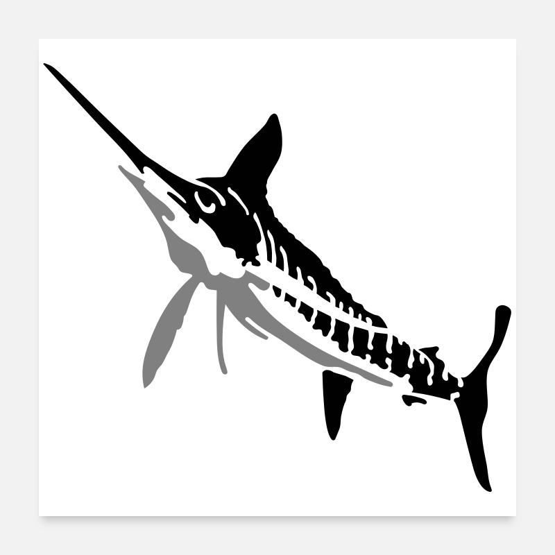 Marlin Poster 60 x 60 cm
