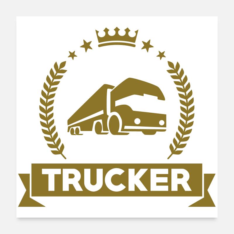 Trucker Poster 60 x 60 cm