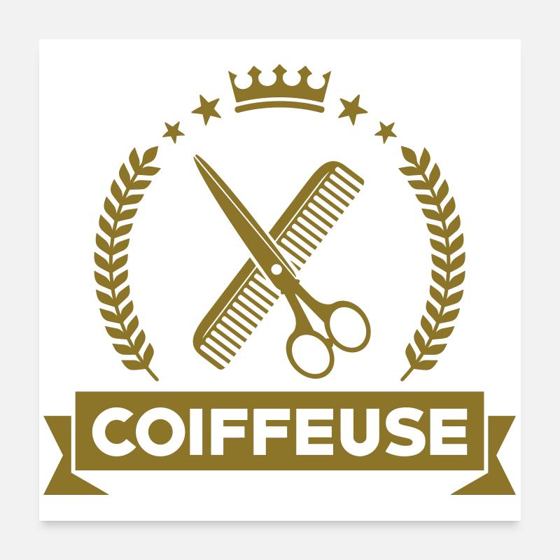 Coiffeuse Poster 60 x 60 cm