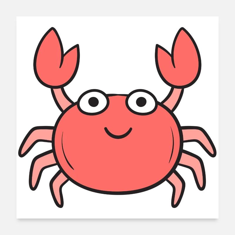 Crabe crabe Poster 60 x 60 cm