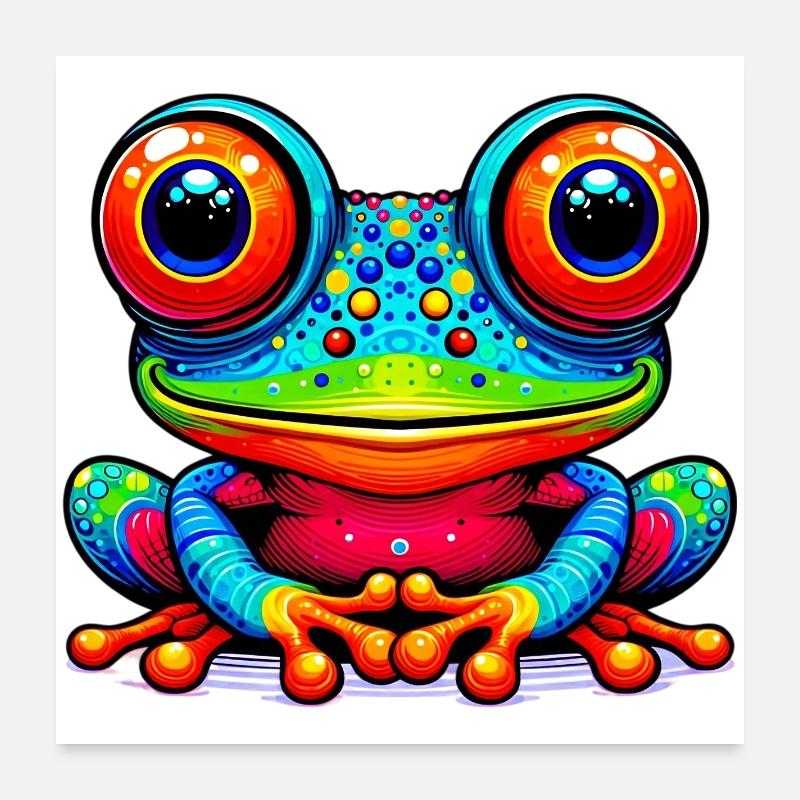 Frog Poster 24" x 24" (60x60 cm)