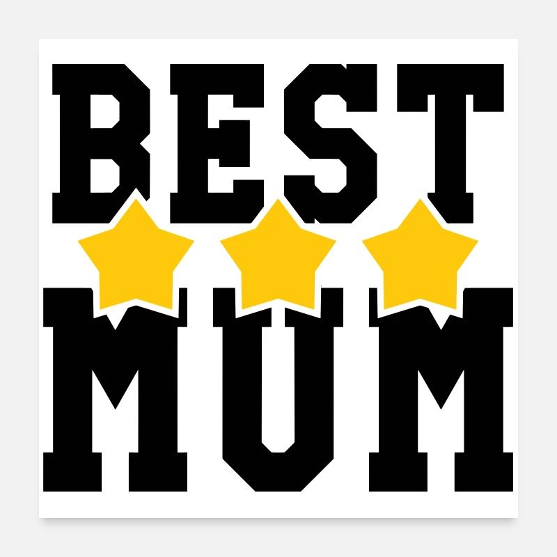 Beste Mama - Muttertag Poster 60x60 cm