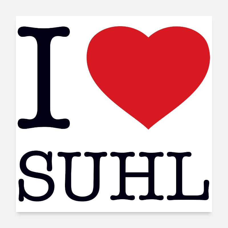 J’ADORE SUHL Poster 60 x 60 cm