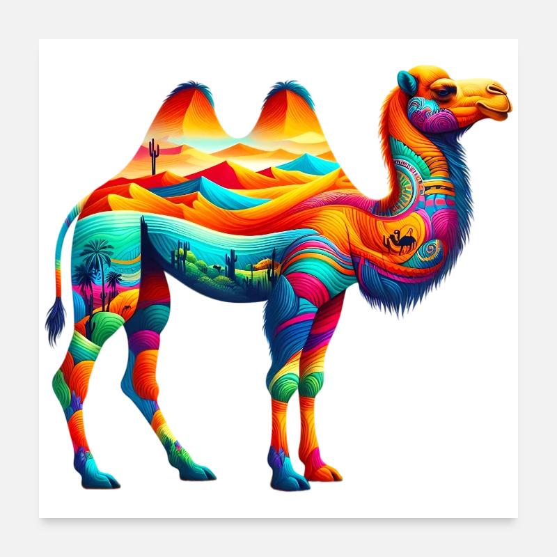 Camel Poster 24" x 24" (60x60 cm)